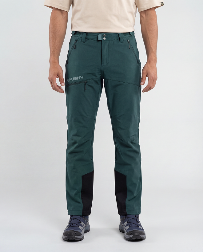 Husky Kabuki M L – long, dark green Pánské kalhoty