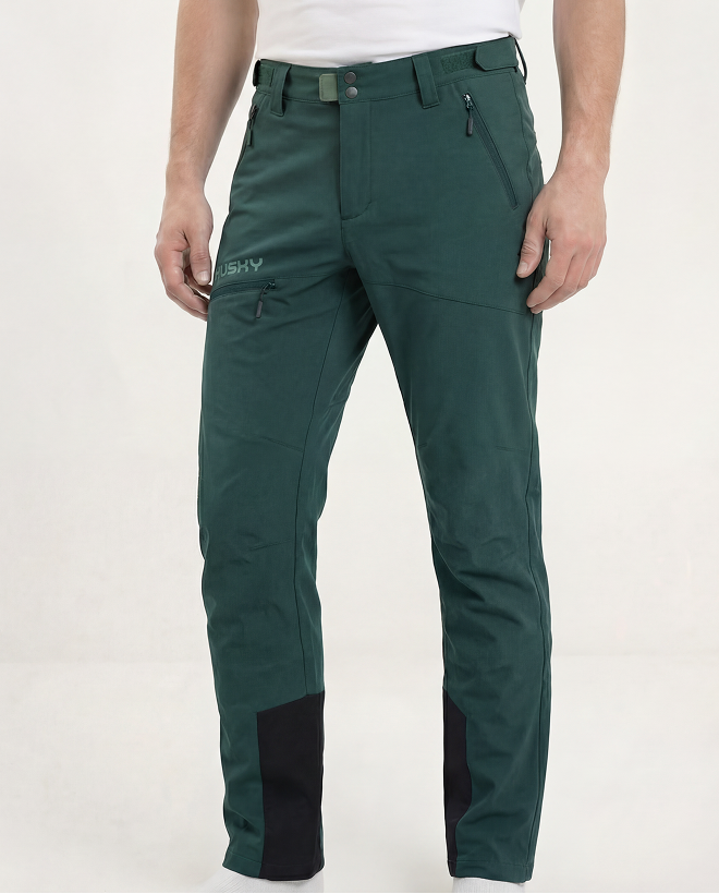 Husky Kabuki M L - long, dark green Pánské kalhoty