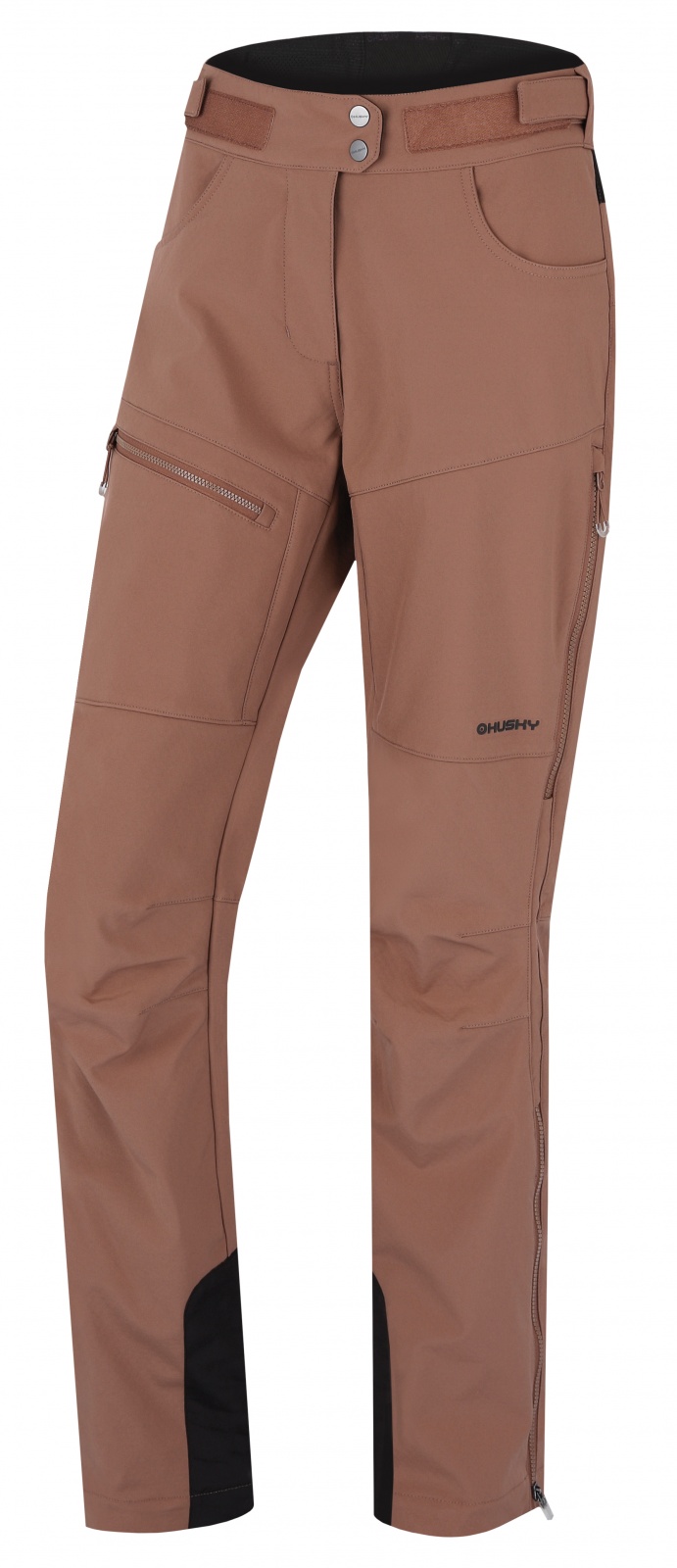 Husky Keson L XL, brown Dámské softshell kalhoty