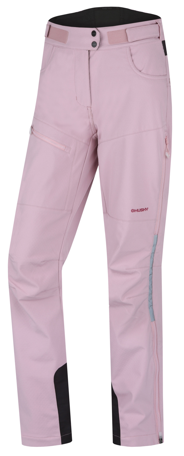 Levně Husky Keson L L, faded pink Dámské softshell kalhoty