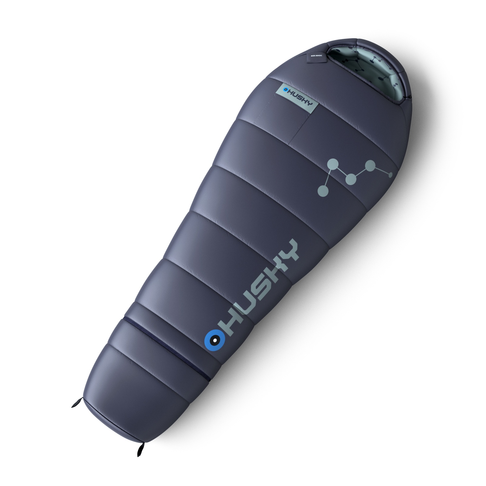 Husky Kids Magic -15 blue/turquoise Syntetický třísezónní dětský spacák