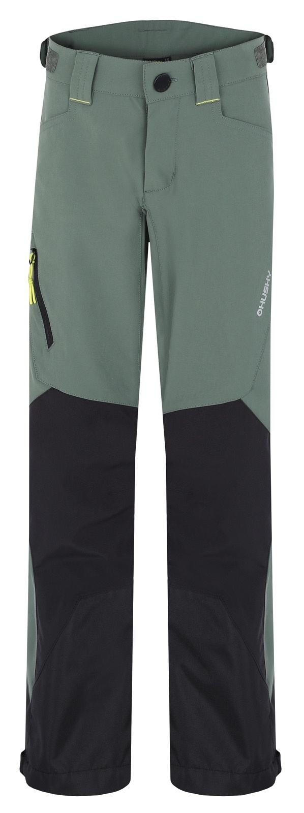 Husky Krony K 134-140, zelená Dětské outdoor kalhoty