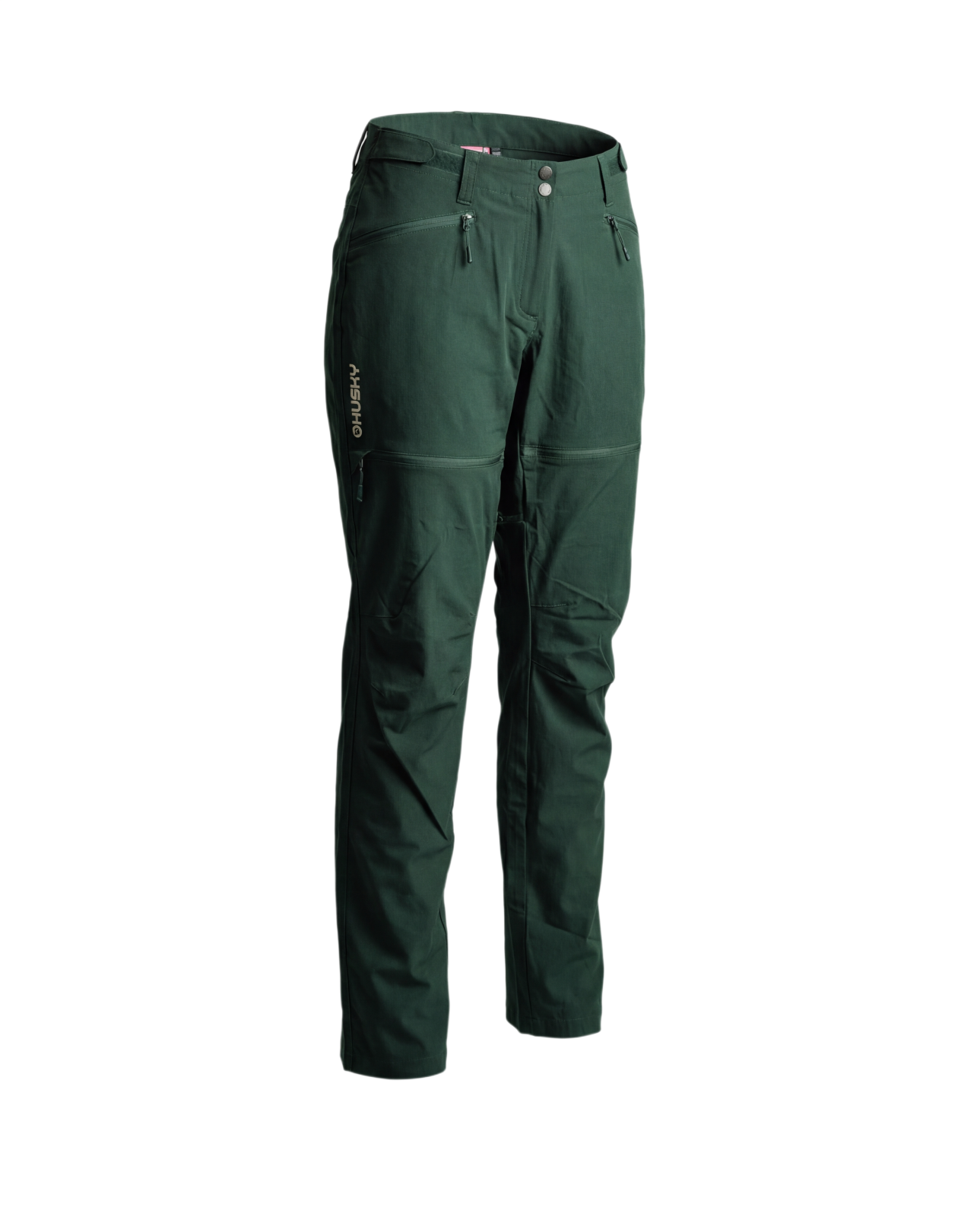 Husky Kusty L M - long, dark green Dámské outdoor kalhoty