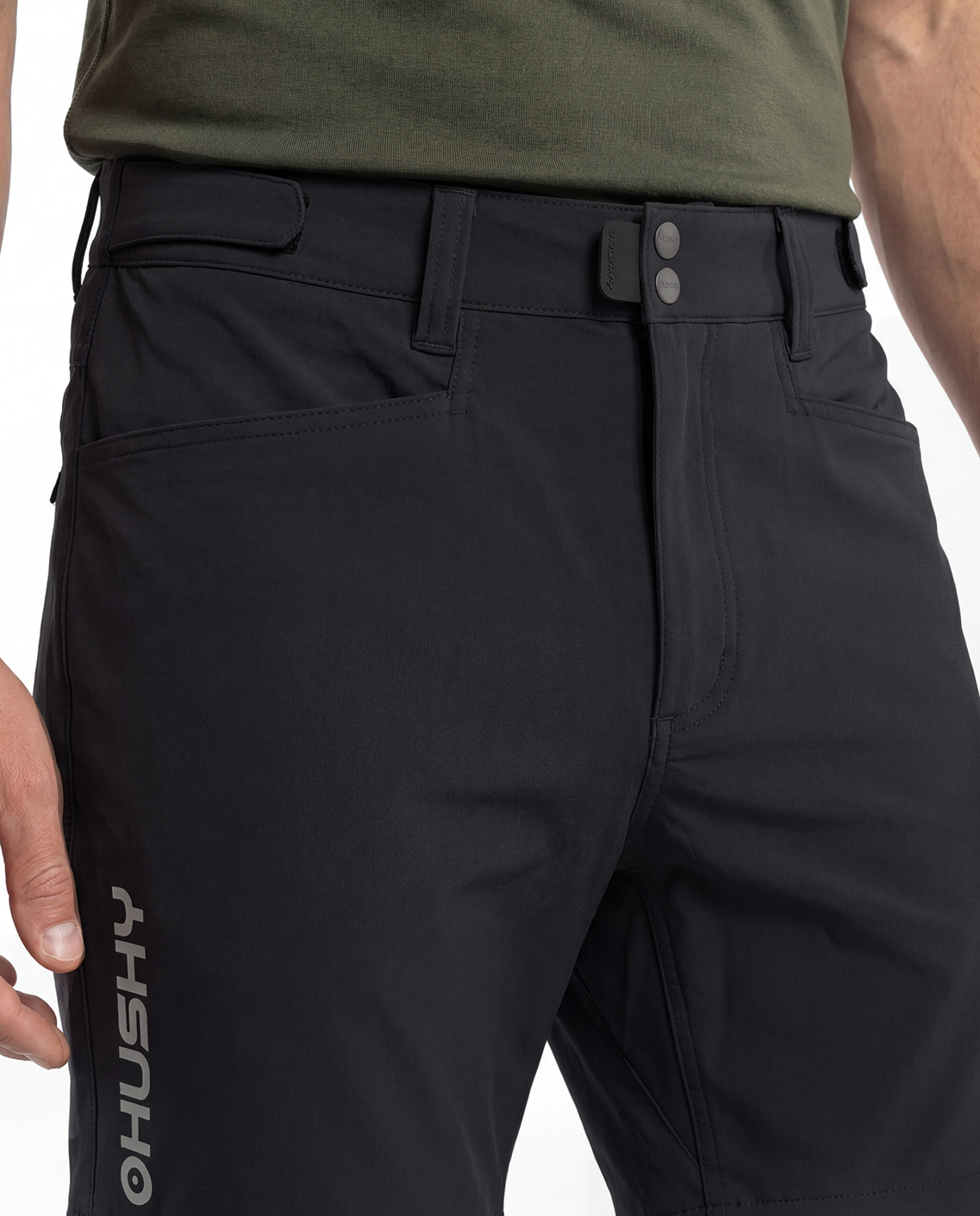 Husky Kusty M L - long, black Pánské outdoor kalhoty (obrázek 4)