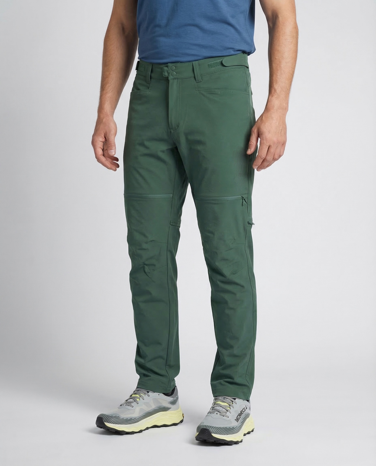 Husky Kusty M L - long, dark green Pánské outdoor kalhoty