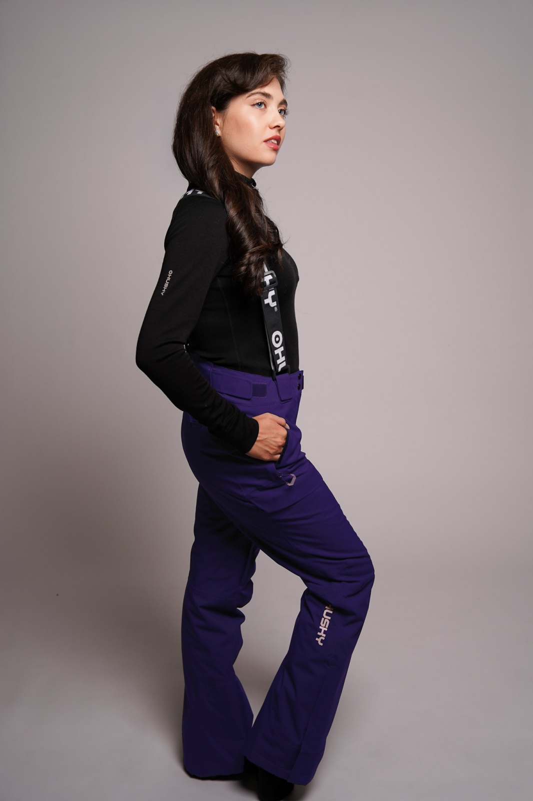 Husky Grati L L, dark blue Dámské lyžařské kalhoty