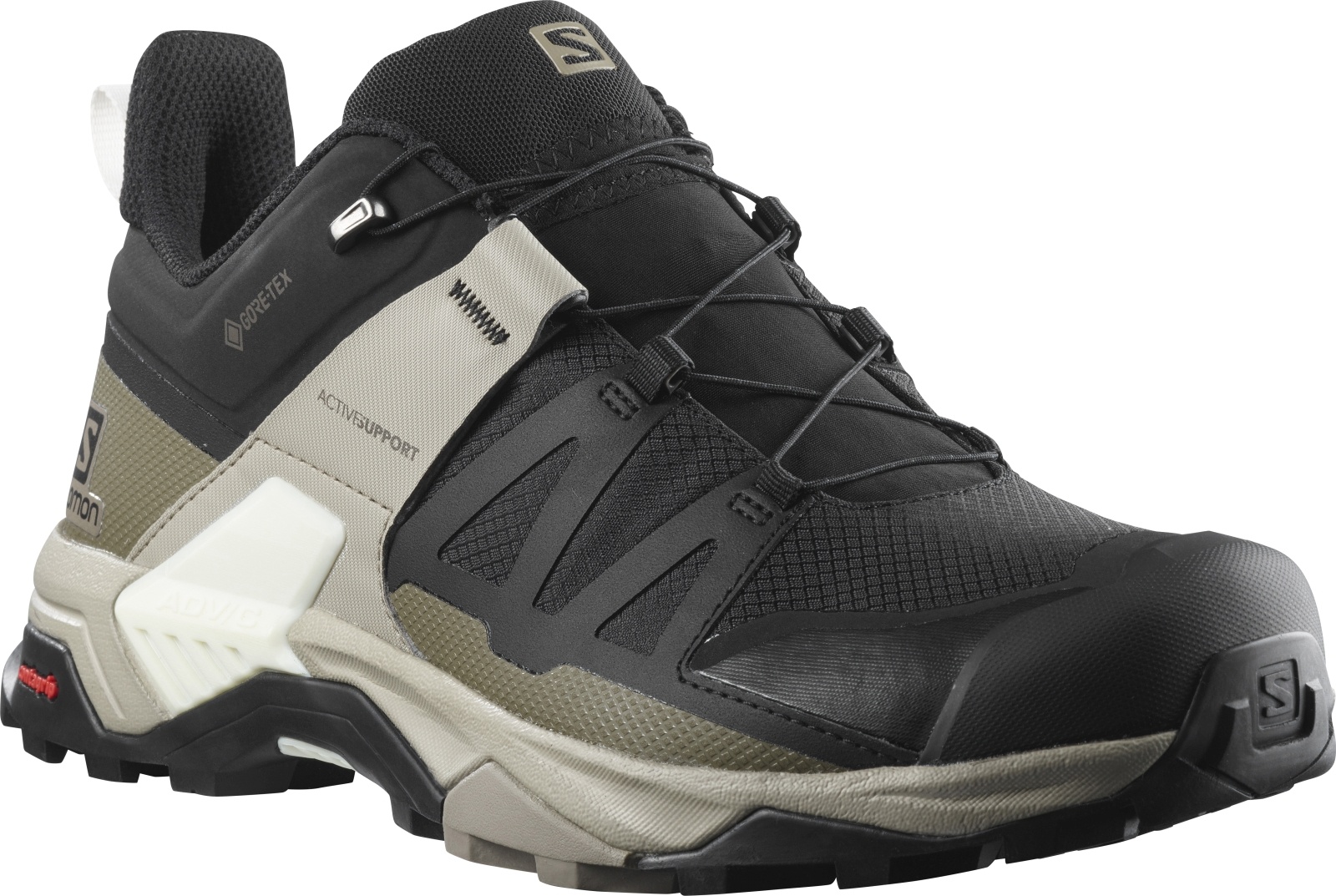 Levně Salomon X ultra 4 GTX EU 46 ⅔, Black/VinKak/Vanila Pánské turistické boty