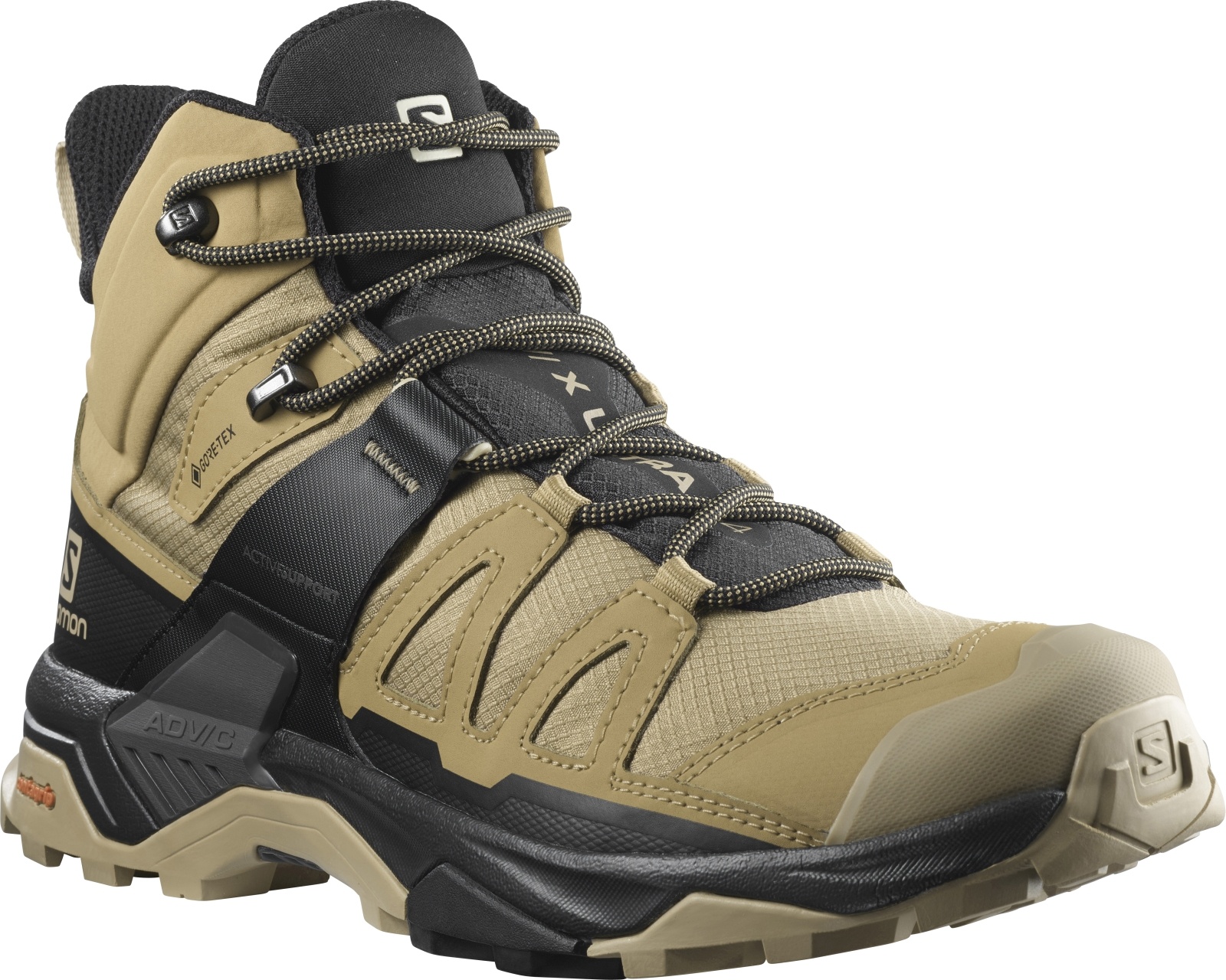 Levně Salomon SALOMON X ultra 4 mid GTX EU 44 ⅔, Kelp/Black/Safari Pánské turistické boty