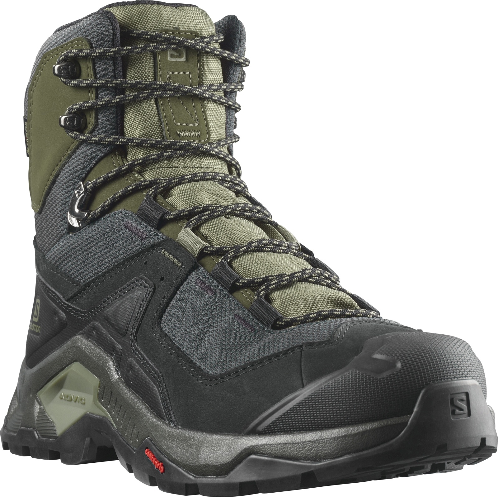 Levně Salomon Quest Element GTX EU 44 ⅔, Black/Deep Lichen Pánské boty