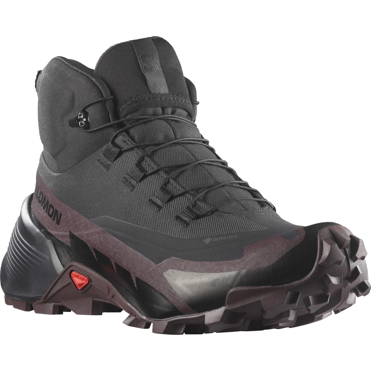 Levně Salomon Cross Hike Mid GTX 2 EU 40, Black/Chocolate Plum/Black Dámské boty