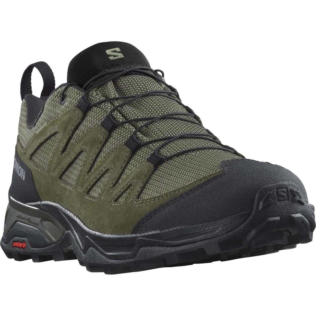 Salomon X Ward Leather GTX EU 47 ⅓, Deep Lichen/Black/Olive Night Pánské boty