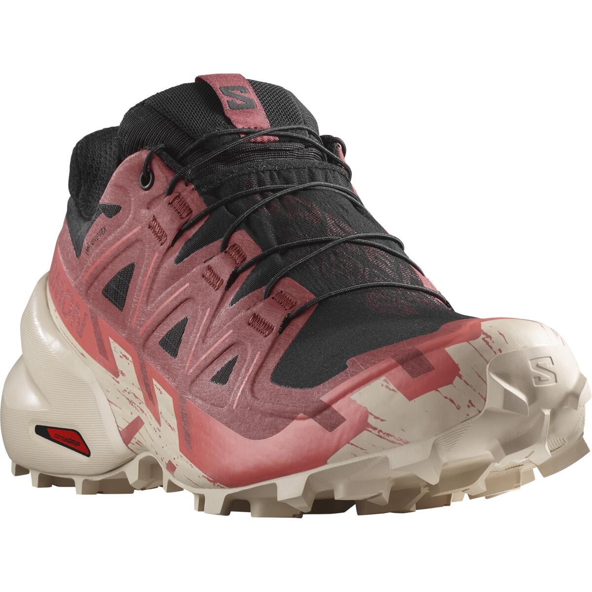 Levně Salomon Speedcross 6 GTX EU 39 ⅓, Black/Cow Hide/Faded rose Dámské běžecké boty