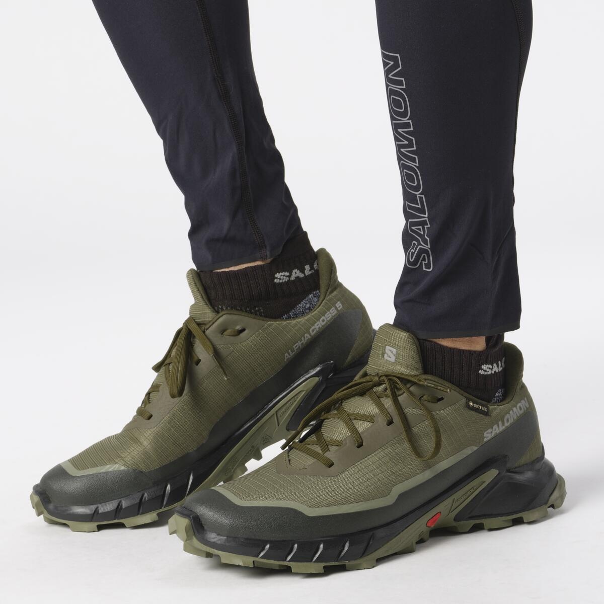 Salomon Alphacross 5 GTX EU 46, Olive Night/Black/Deep Lichen Green Pánské boty (obrázek 8)