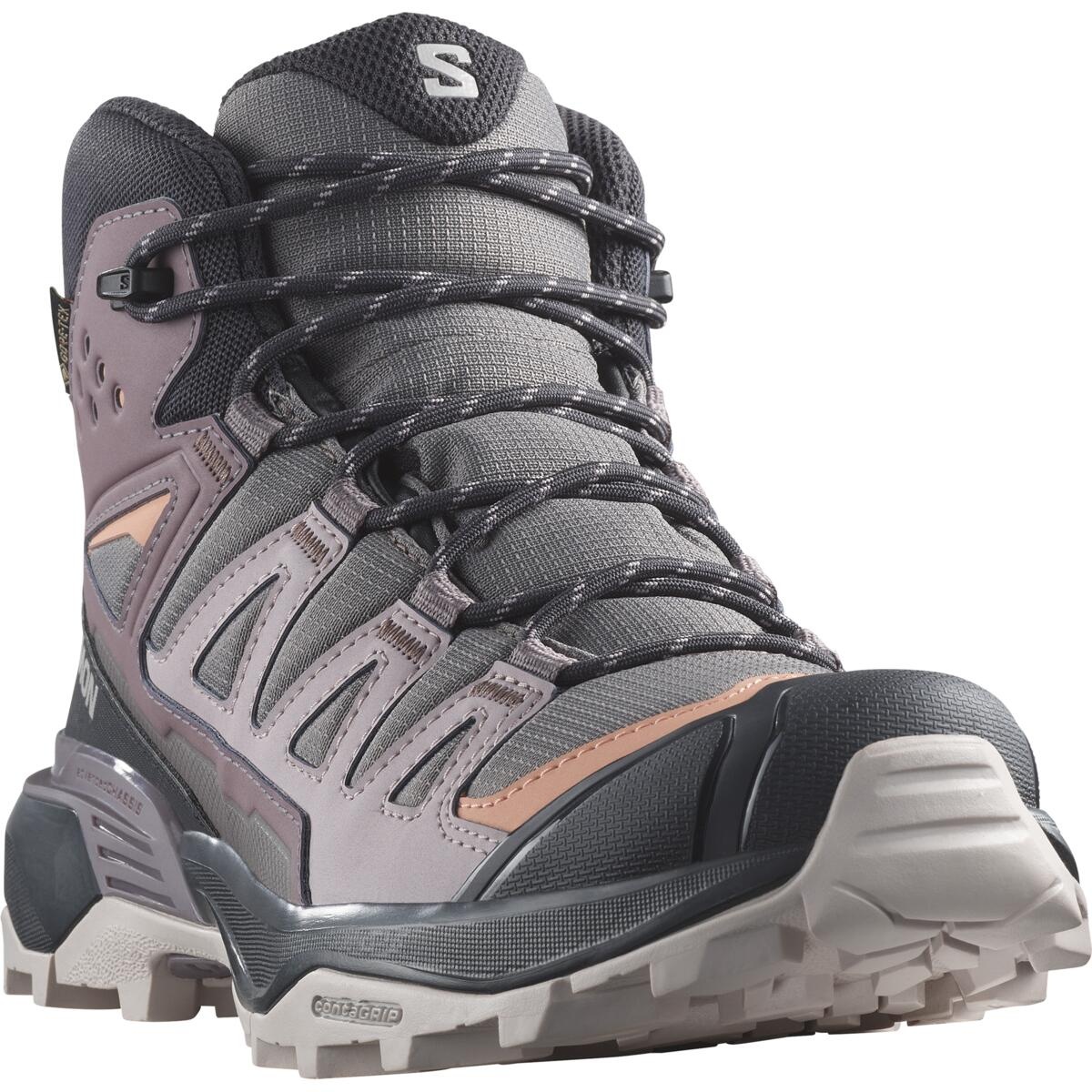 Salomon X ultra 360 Mid GTX EU 42, Plum Kitten/Phantom/Cork Dámské turistické boty