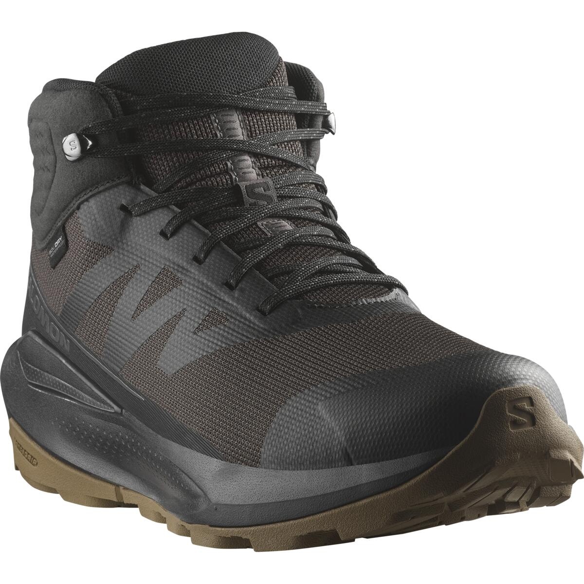 Salomon ELIXIR TOUR MID WP EU 42, Phantom/Black/Asphalt Pánské turistické boty