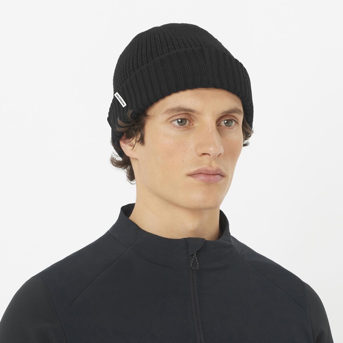 Salomon DOCKER BEANIE deep black Čepice
