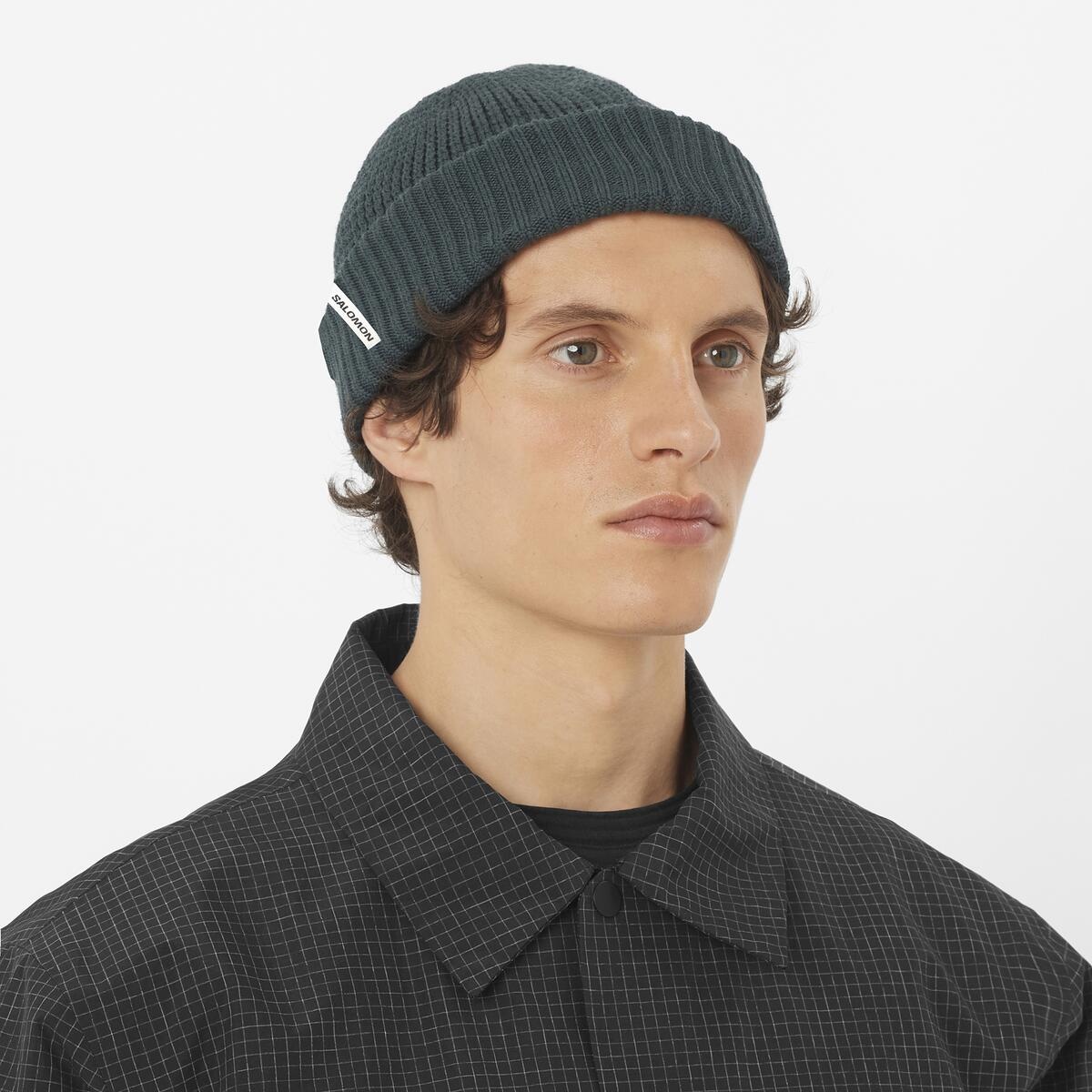 Salomon DOCKER BEANIE green gables Čepice