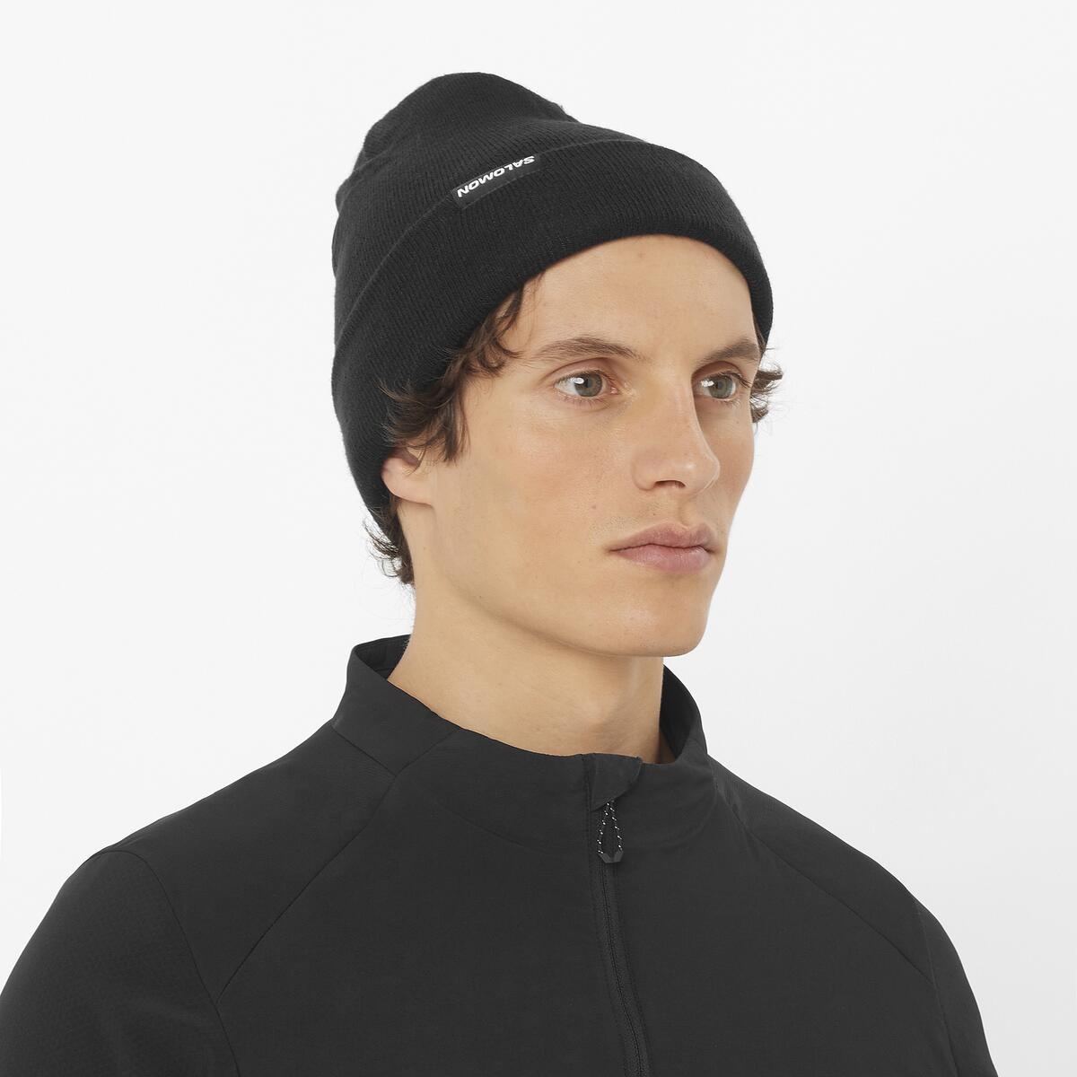 Salomon FLATSPIN REVERSIBLE deep black/whisper white/etherea Čepice (obrázek 11)
