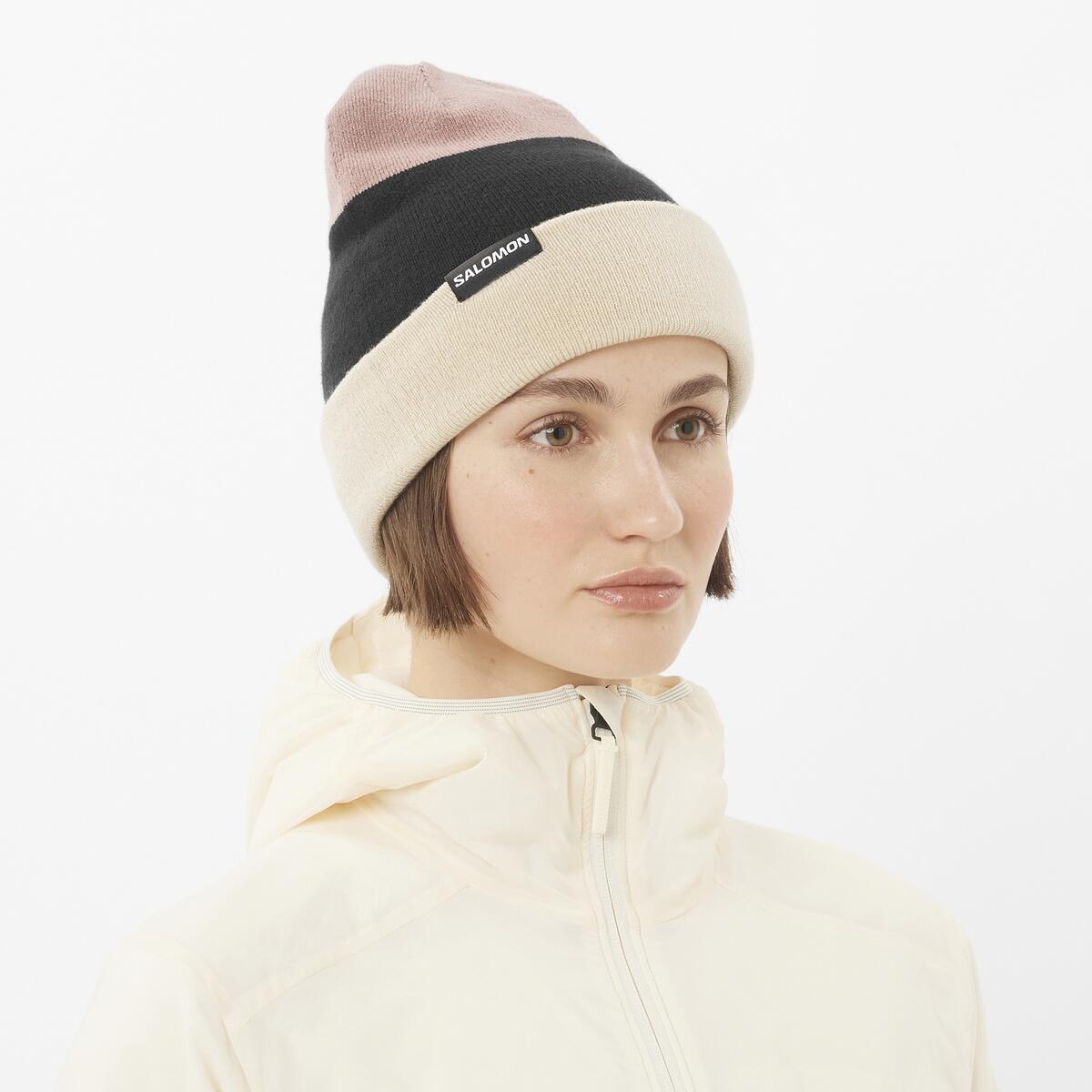Salomon FLATSPIN REVERSIBLE deep black/whisper white/etherea Čepice (obrázek 4)
