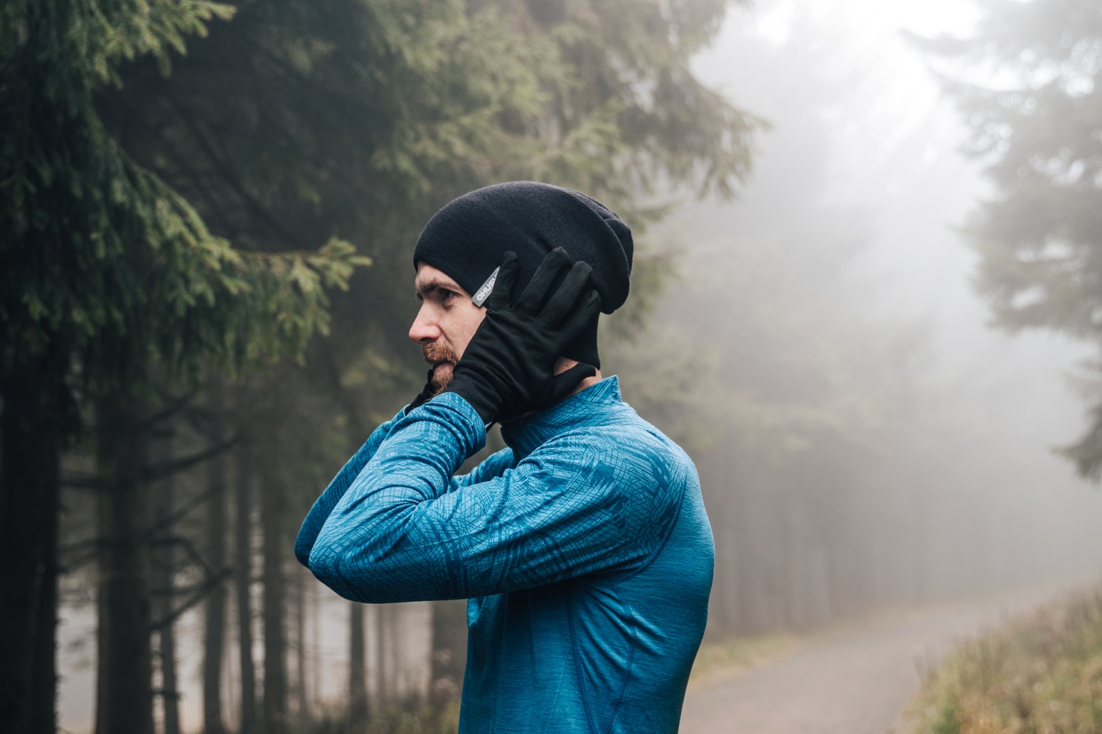 Husky Merglov M, černá Unisex merino rukavice (obrázek 5)