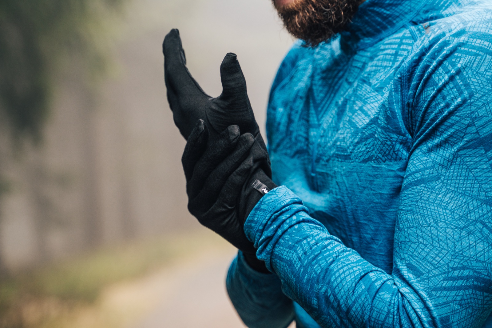 Husky Merglov M, černá Unisex merino rukavice (obrázek 6)