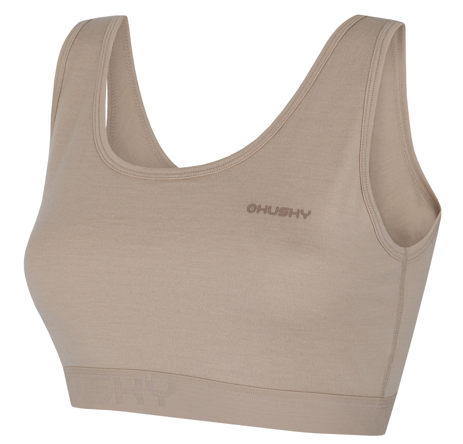 Husky Mebra L XL, beige Merino termoprádlo Podprsenka