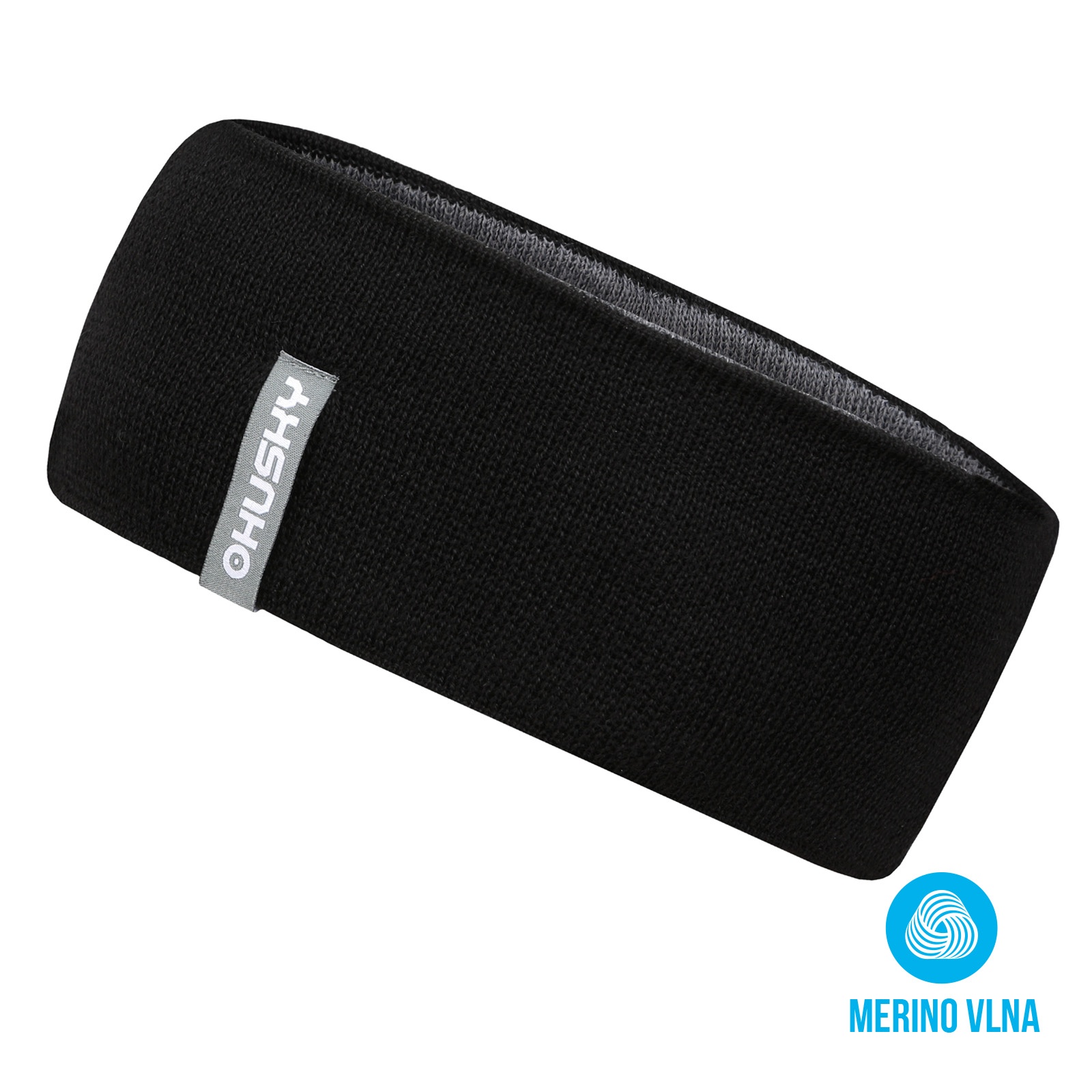 Husky Merband 2 S-M, black Dámská merino čelenka