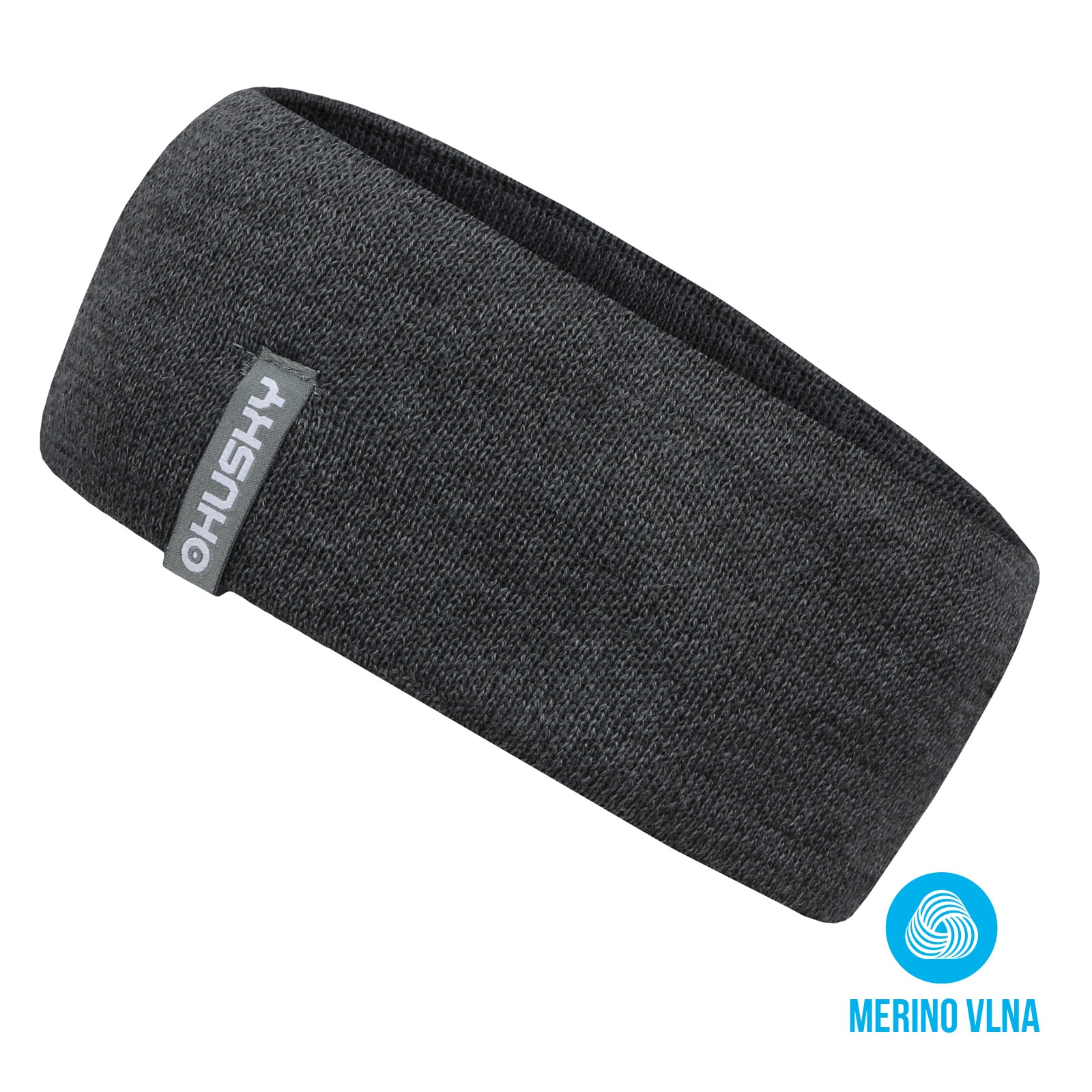 Husky Merband 2 S-M, šedý melír Dámská merino čelenka