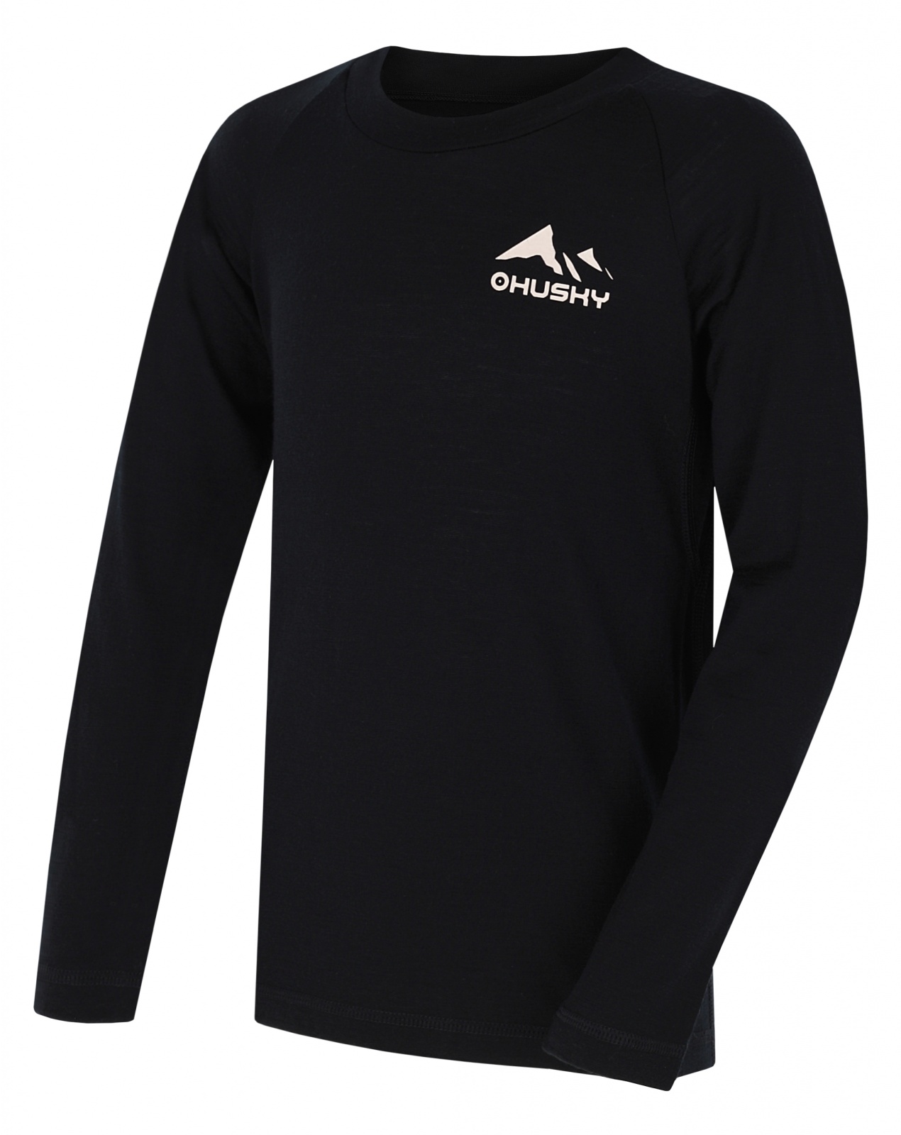 Husky Merbo K 140, black Dětské merino termoprádlo