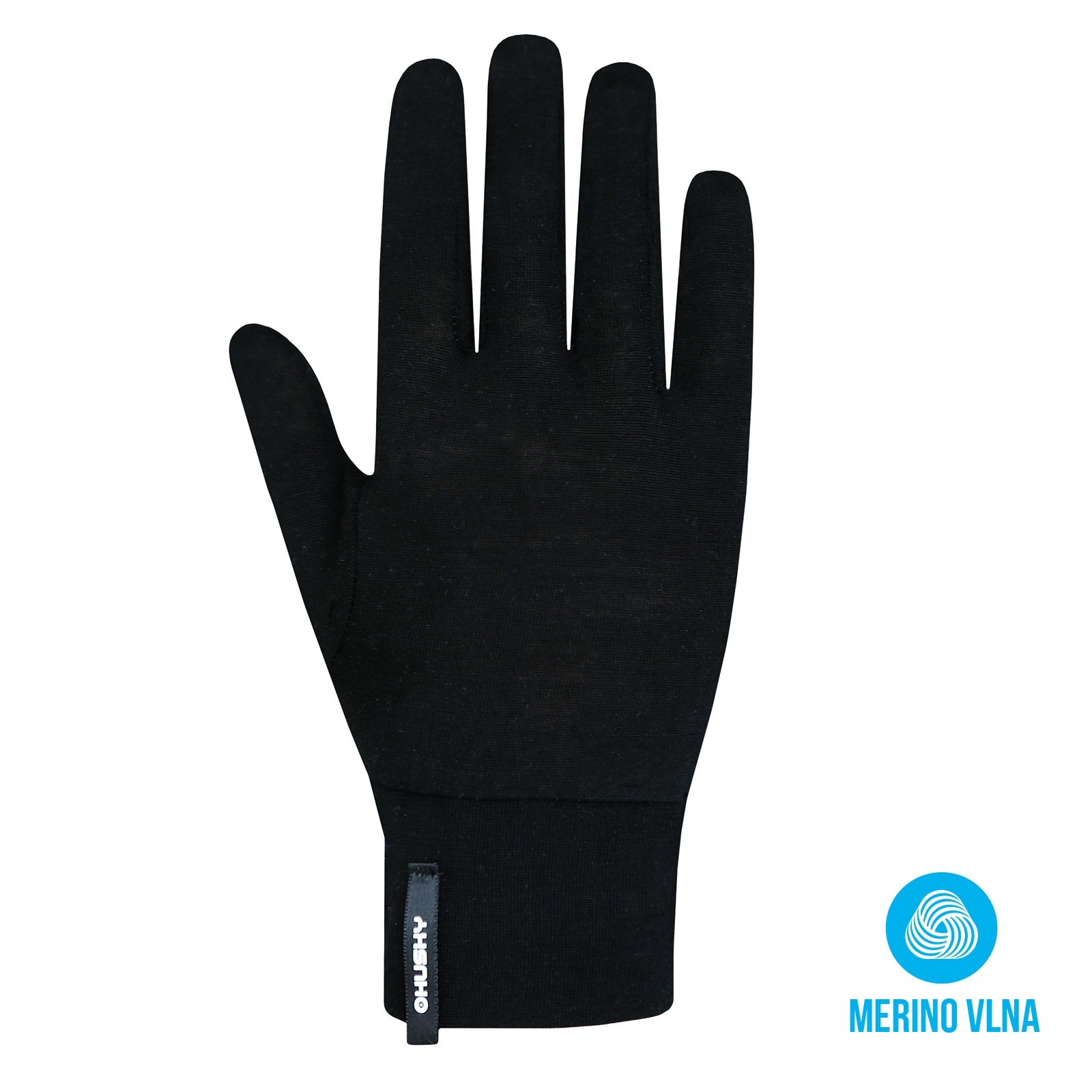 Levně Husky Merglov L, black Unisex merino rukavice