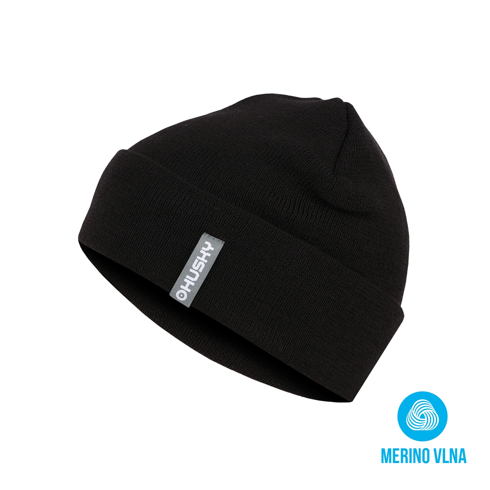 Levně Husky Merhat 6 XS, black Dětská merino čepice