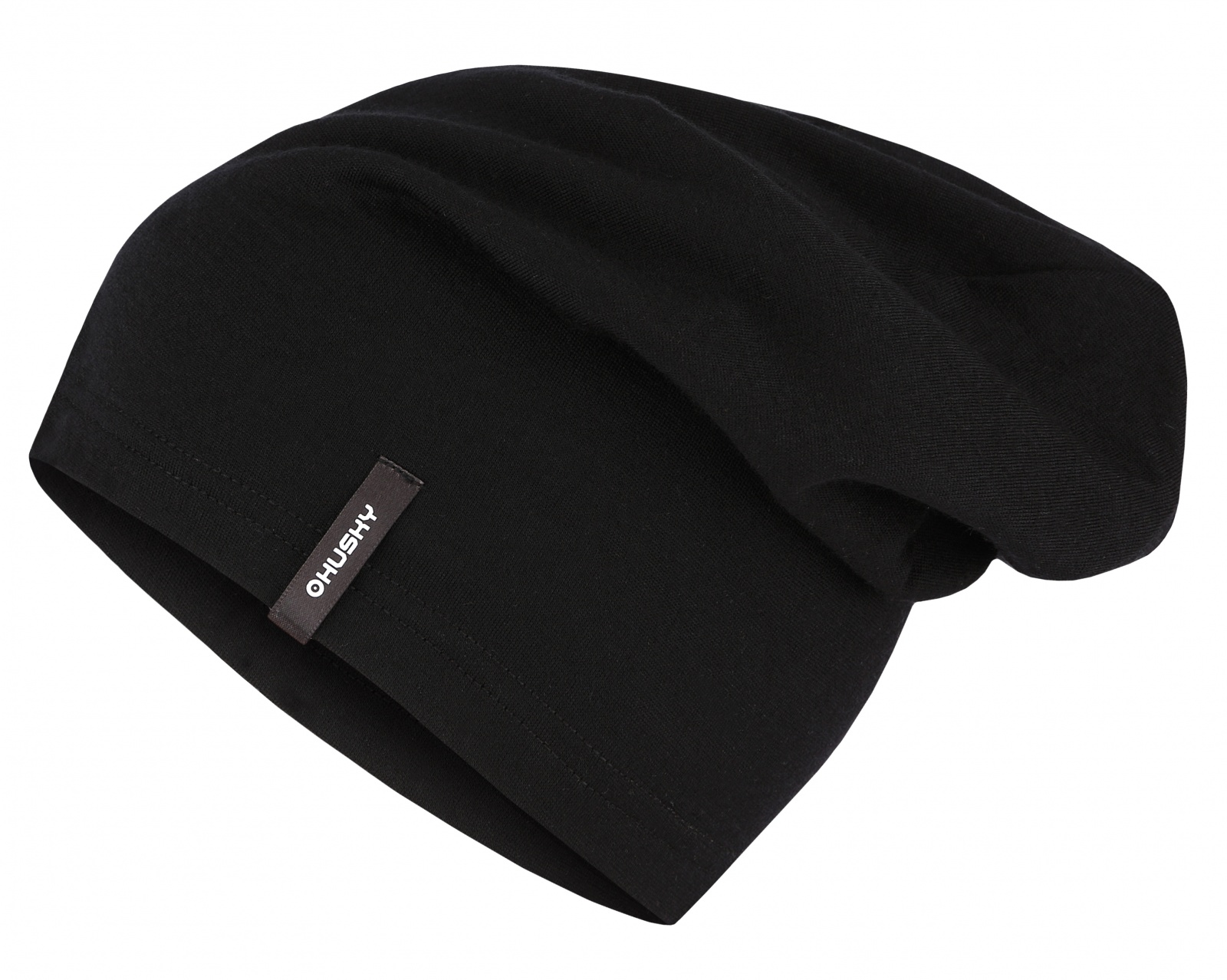 Husky Merhat černá Merino čepice