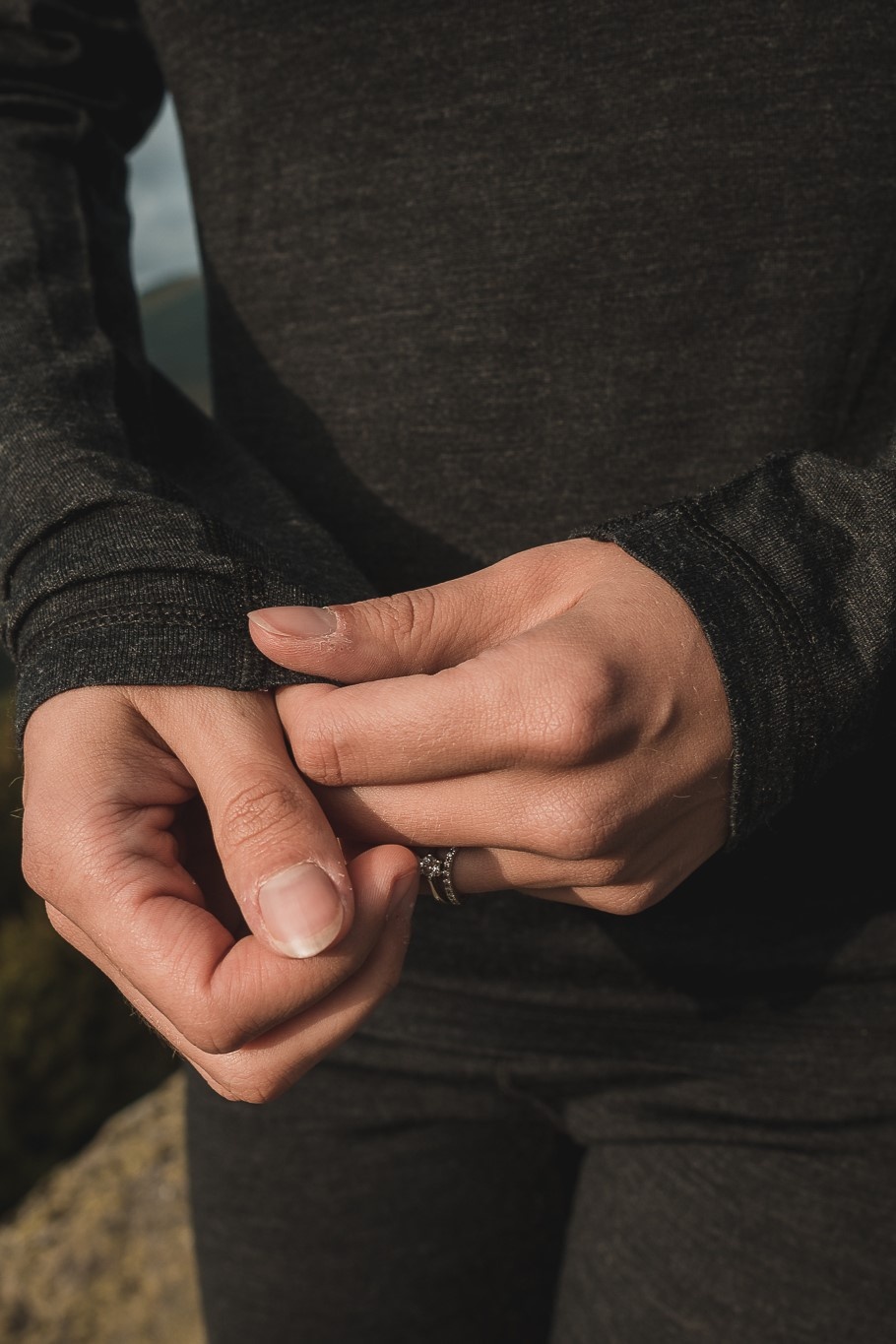 Husky Merow Zip L M, black Merino termoprádlo triko (obrázek 7)