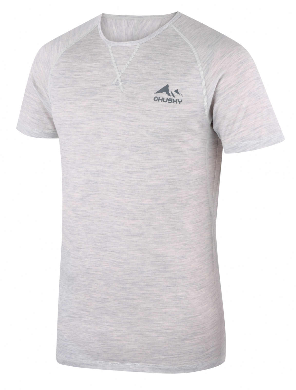 Husky Mersa M M, light grey Merino termoprádlo triko