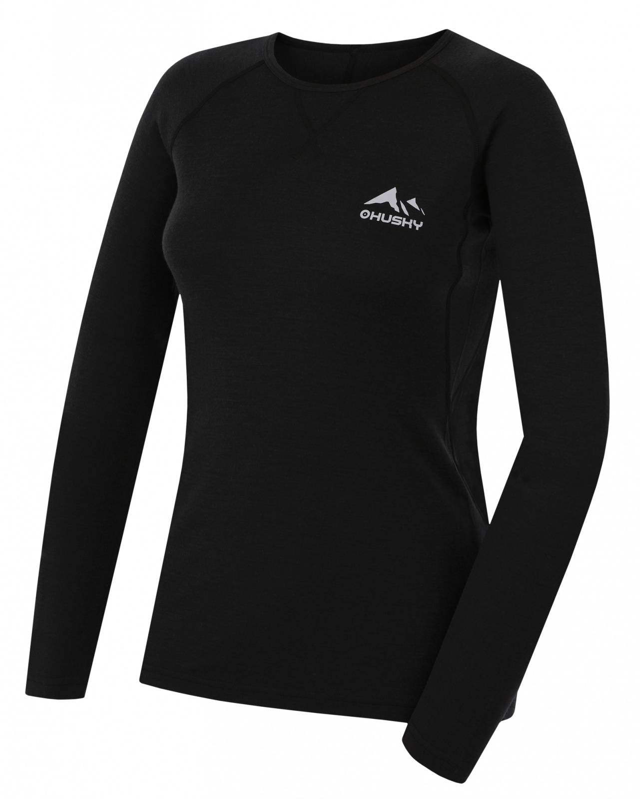 Husky Mertee L M, black Merino termoprádlo triko