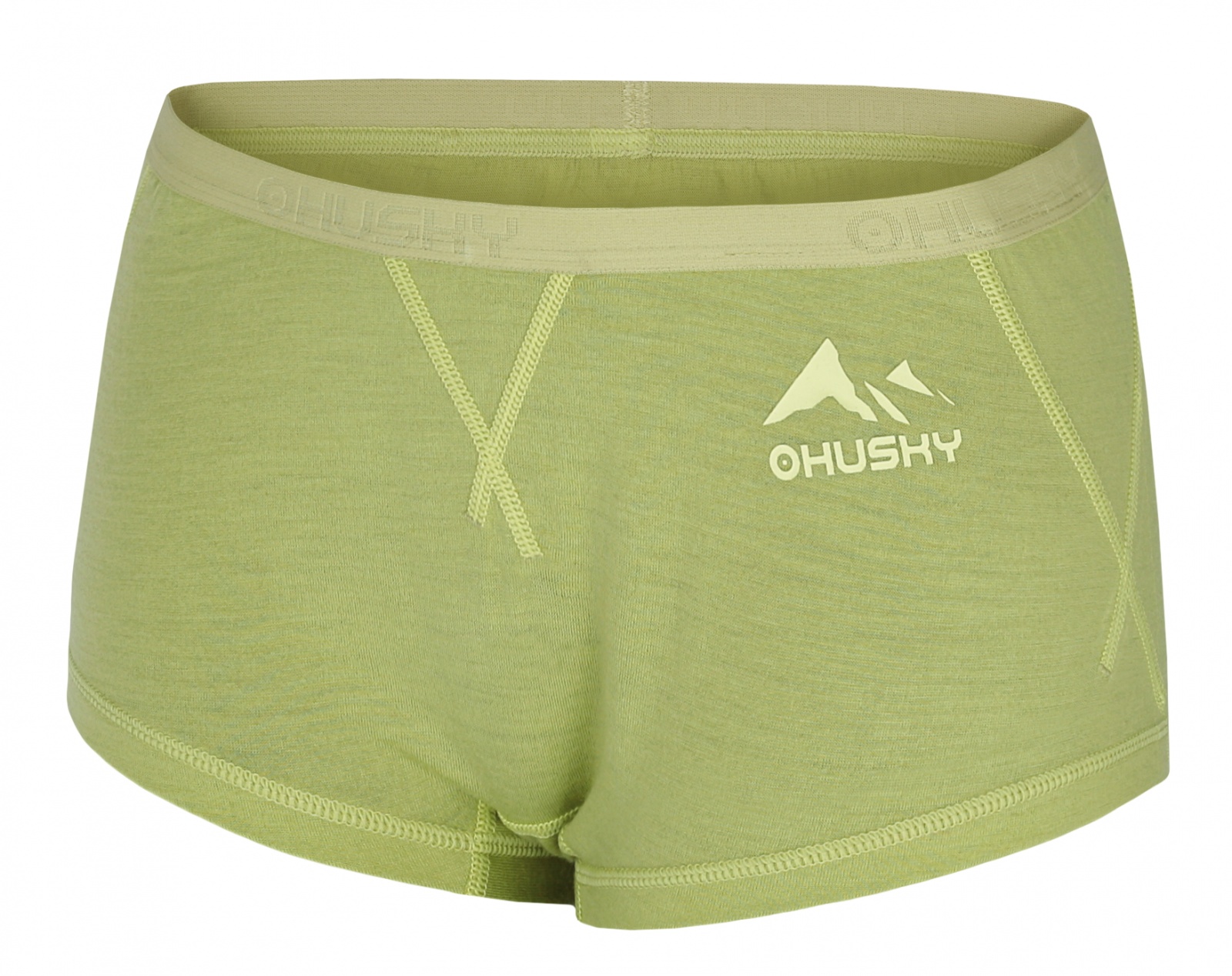 Husky Meties L L, light green Merino termoprádlo Kalhotky