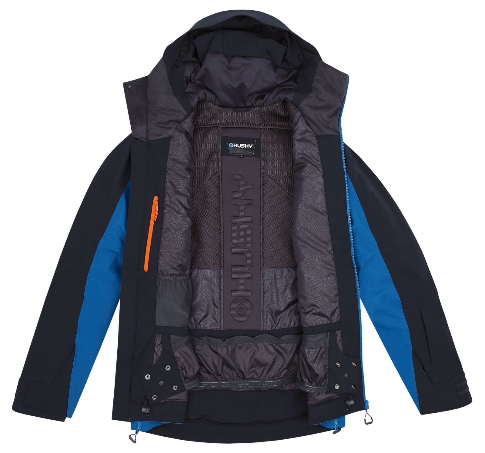 Husky Mistral M M, black blue/blue Pánská lyžařská bunda (obrázek 4)