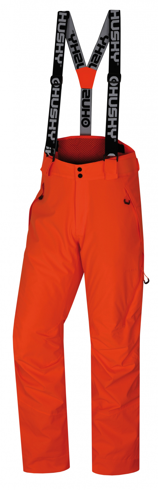 Levně Husky Mitaly M L, neonově oranžová Pánské lyžařské kalhoty