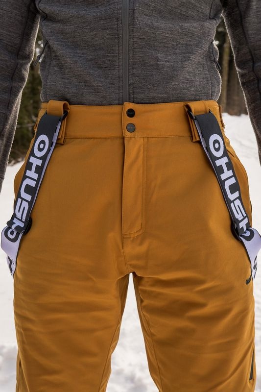 Husky Mitaly M L, mustard Pánské lyžařské kalhoty (obrázek 5)
