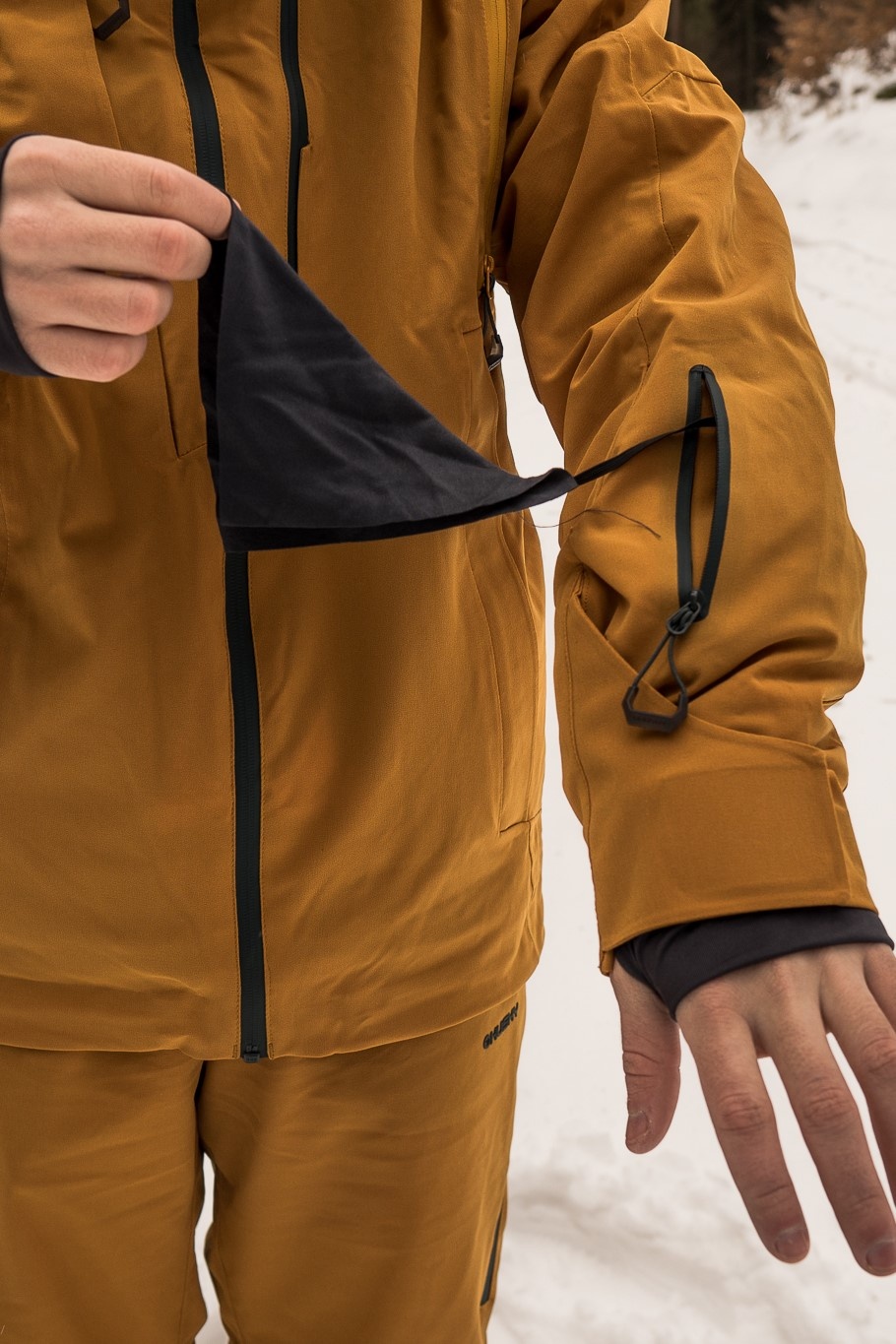 Husky Montry M M, mustard Pánská lyžařská bunda (obrázek 7)
