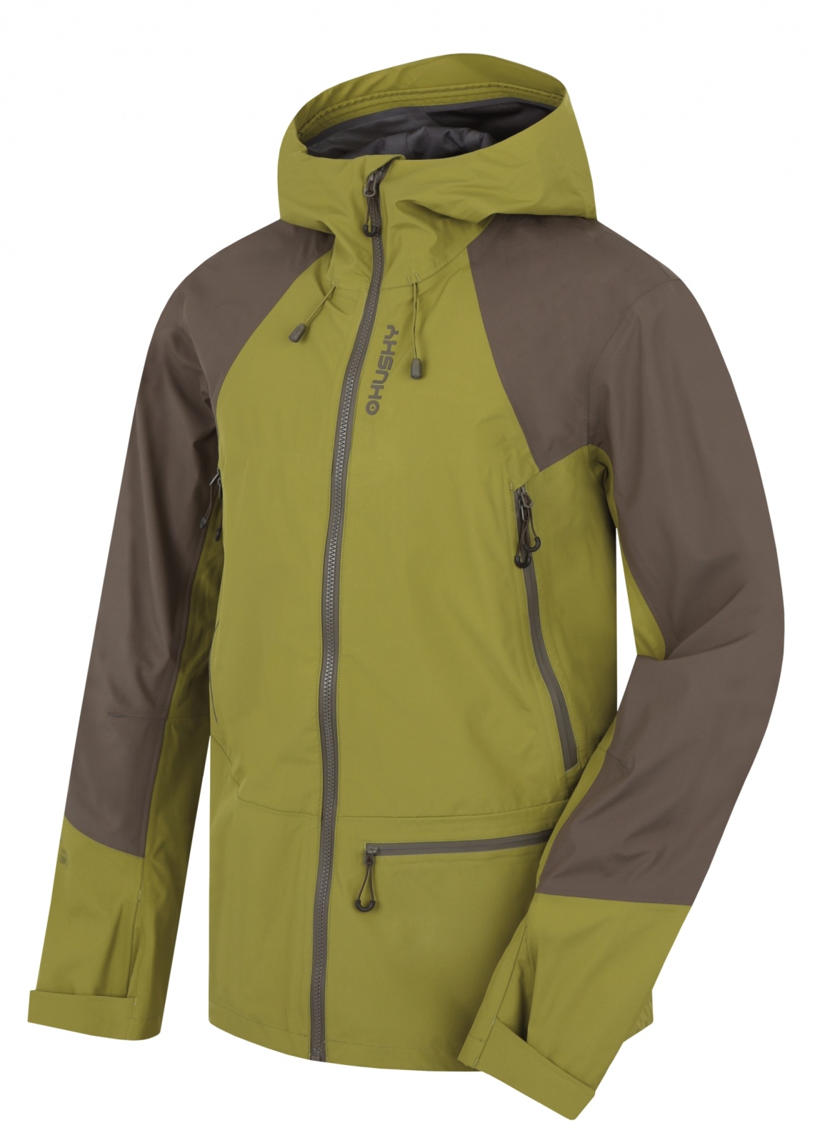 Husky Nanola M M, khaki/green Pánská hardshell bunda
