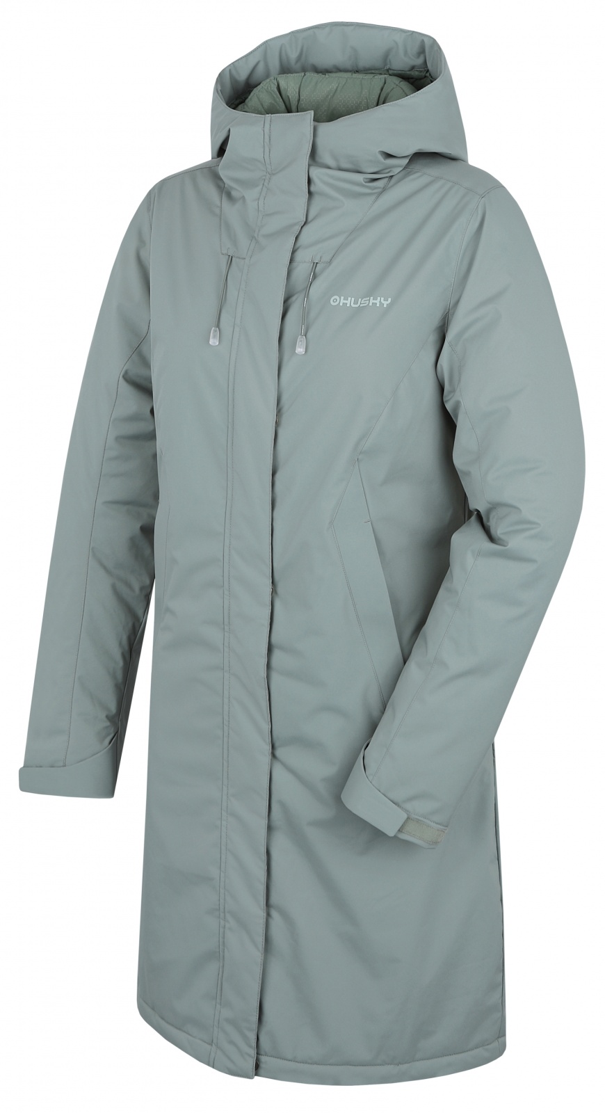Husky Narvik L L, faded green Dámský hardshellový plněný kabát