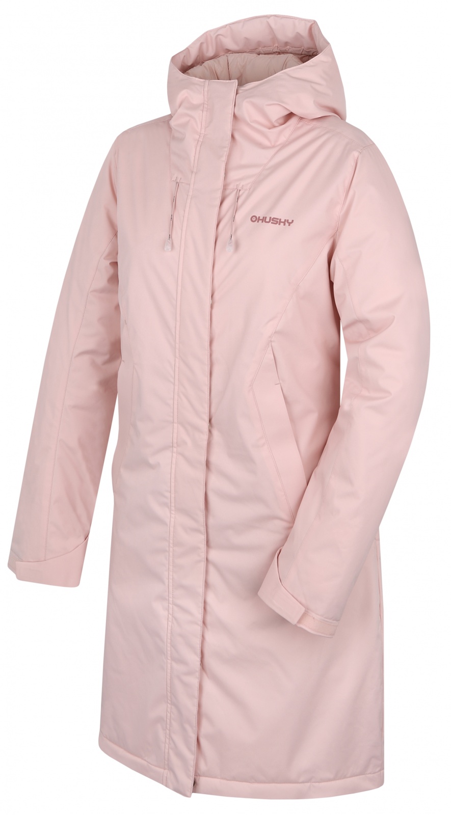 Husky Narvik L XL, light pink Dámský hardshellový plněný kabát