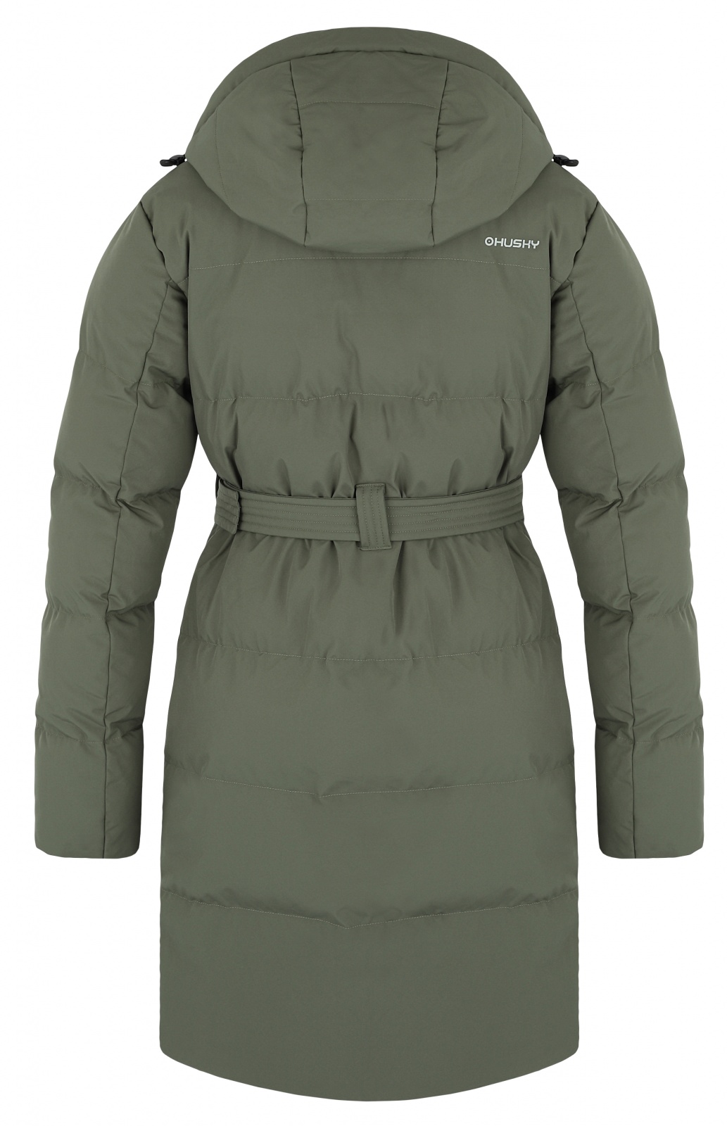 Husky Nerine L M, khaki Dámský hardshellový plněný kabát