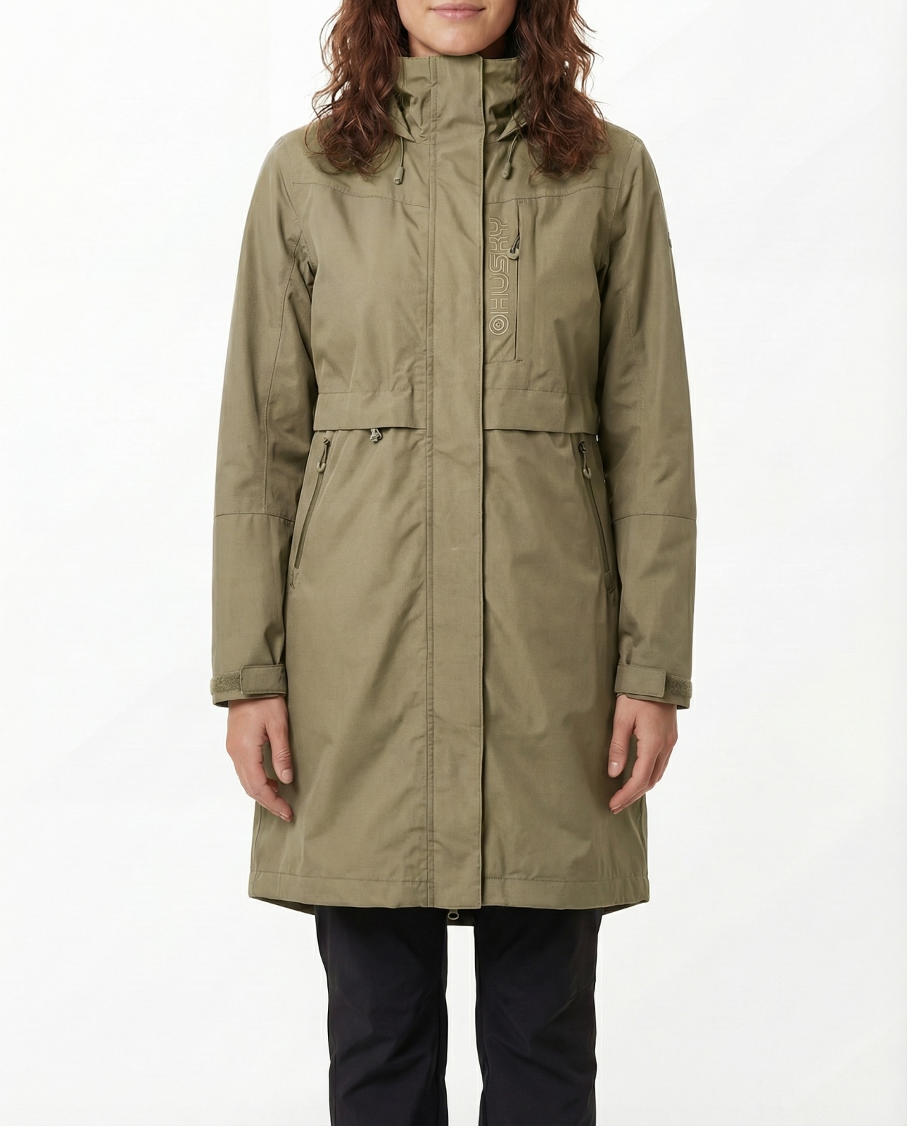 Husky Nestia L L, khaki Dámský hardshell kabát