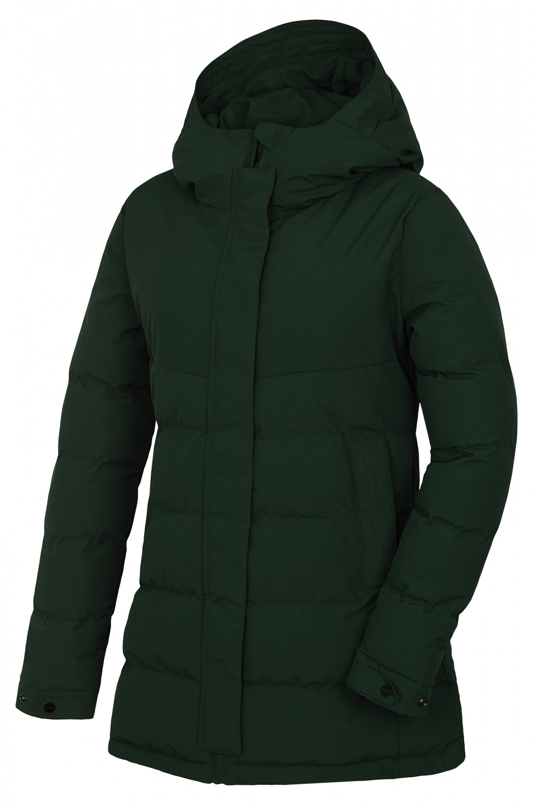Husky Nilit L L, tm. zelená Dámský hardshell plněný kabát