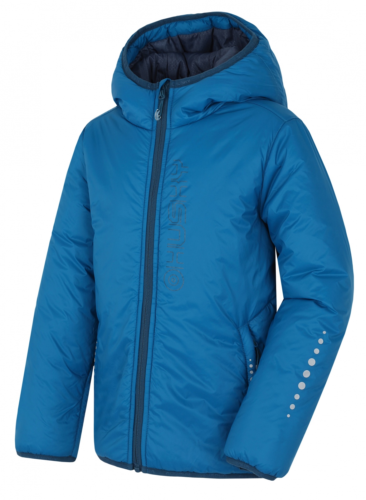 Husky Nix K 128, blue Dětská plněná ultralehká bunda