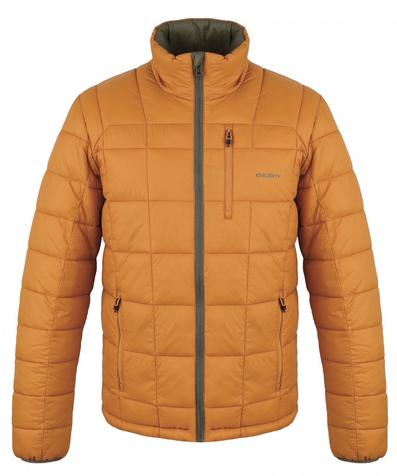 Husky Nodiq M S, mustard/khaki Pánská plněná oboustranná bunda (obrázek 5)