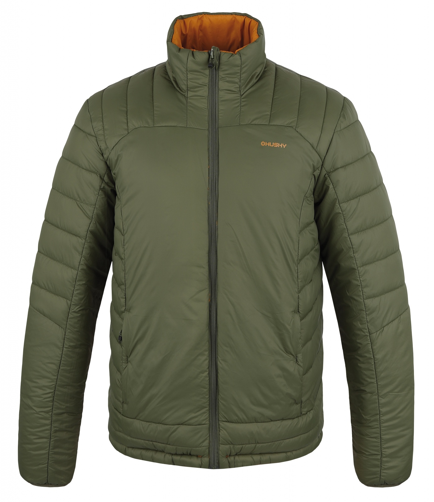 Husky Nodiq M S, mustard/khaki Pánská plněná oboustranná bunda (obrázek 6)