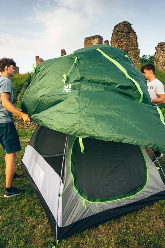 Husky Bizam 2 Plus zelená Turistický stan pro 2 osoby (obrázek 9)